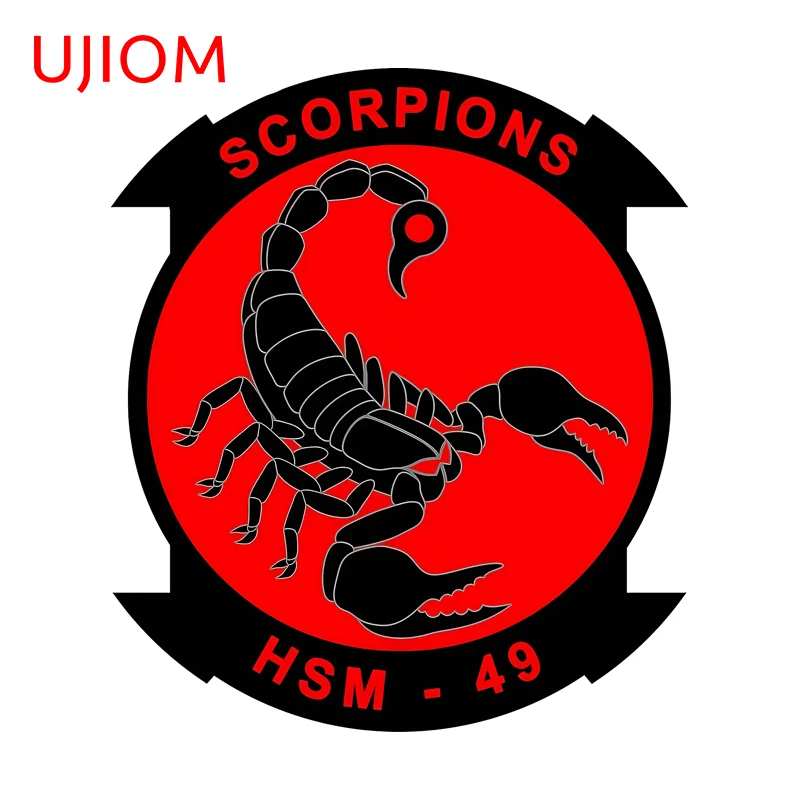 UJIOM Red Background Black Animal Scorpion Wall Sticker Fashion Personality Amusing Vinly Decal Suitable For Decoration Chambre