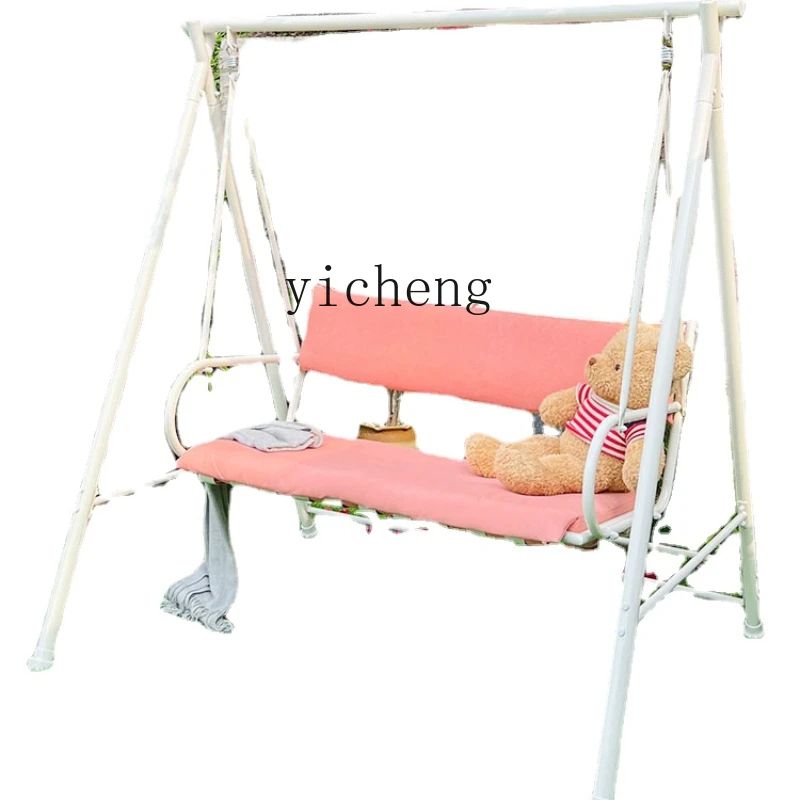 ZC Outdoor Swing Glider Villa Garden Double Rocking Chair Balcony Yard Outdoor Courtyard Single Swing Chair