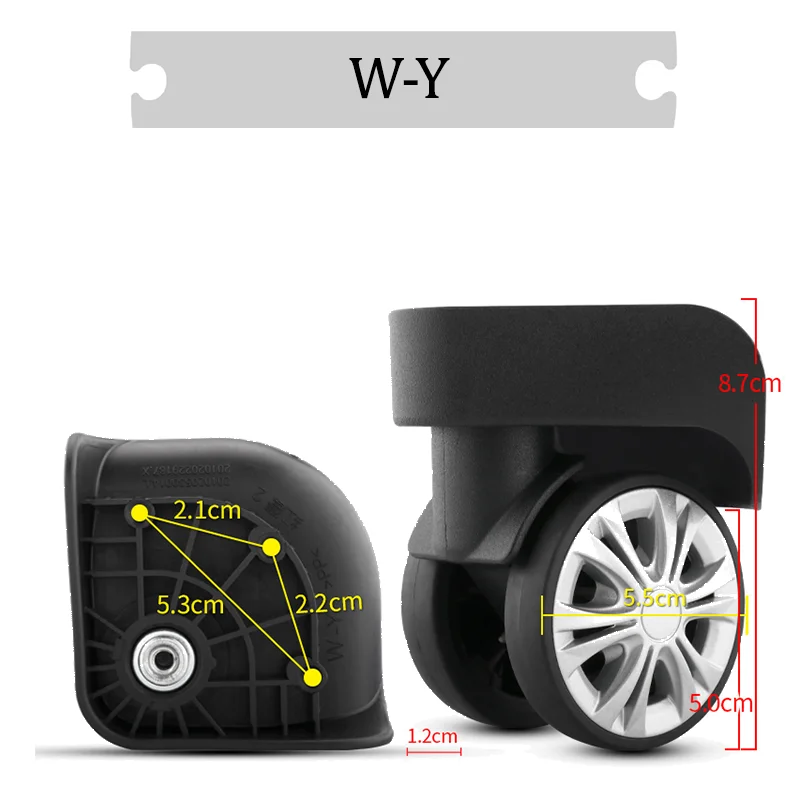 ユニバーサルホイール交換ケース,衝撃吸収,便利なキャスター,静か,滑らか,耐久性,W-Y
