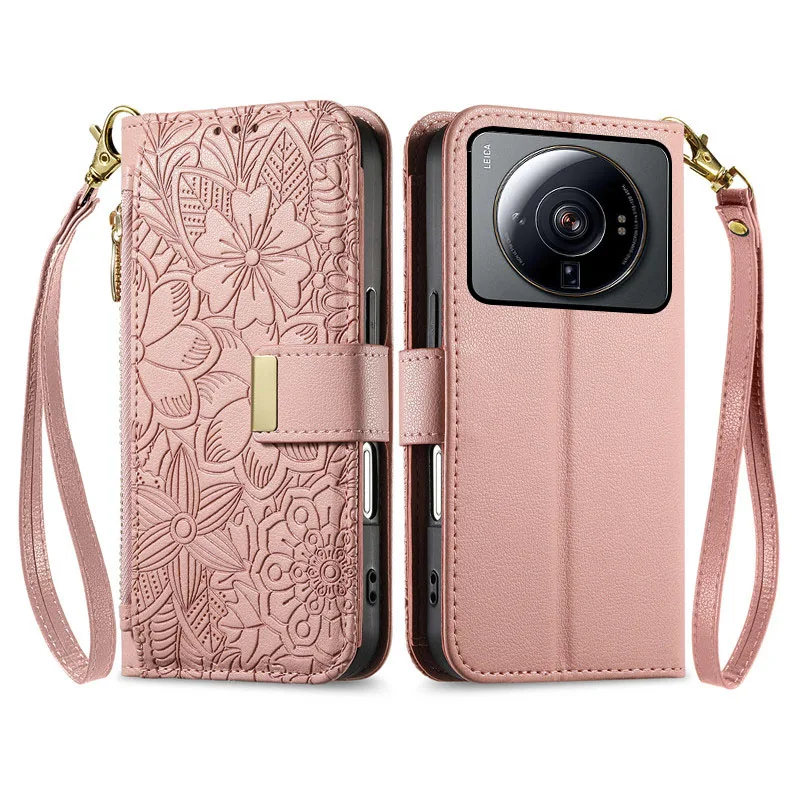 

embossing leather Cover For Xiaomi mi 12S 11 Ultra 12T 11T Pro 11i Lite 5G Magnetic shockproof many card Slot Wallet phone Case