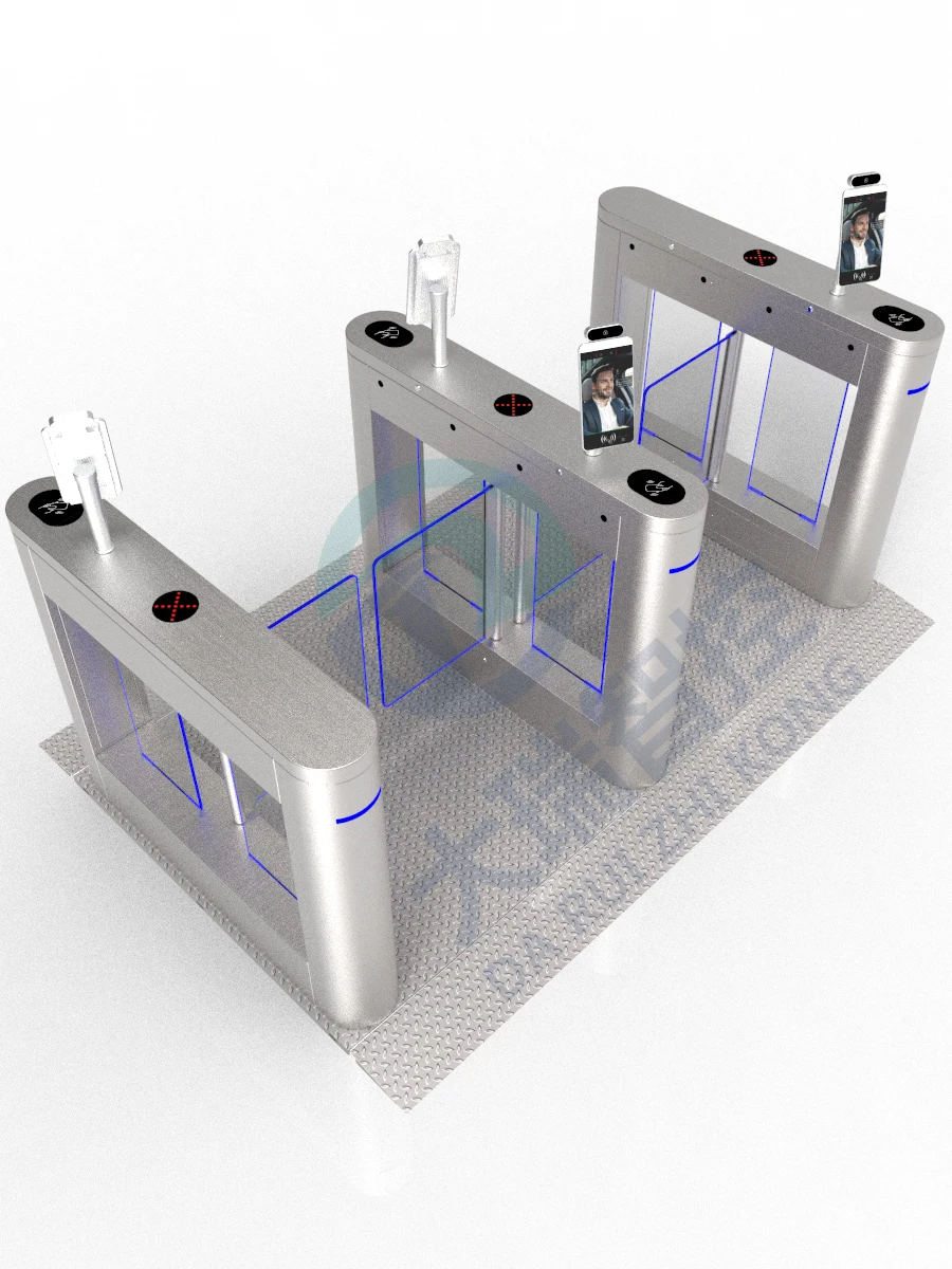 Mécanisme unique de barrière pivotante automatique en acier inoxydable pour système de contrôle d'accès 06Cr19Ni10