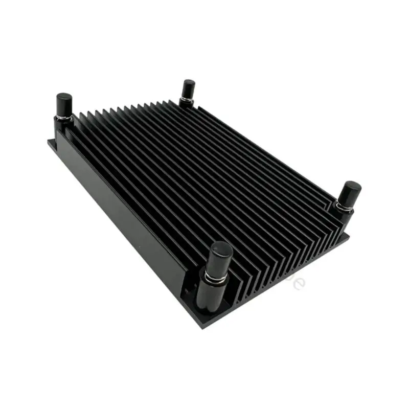 96BA Board Cooling Aluminium-Kühlkörper 80 x 55 x 10 mm mit flacher Basis und vier Befestigungslöchern für passive – Detail 10
