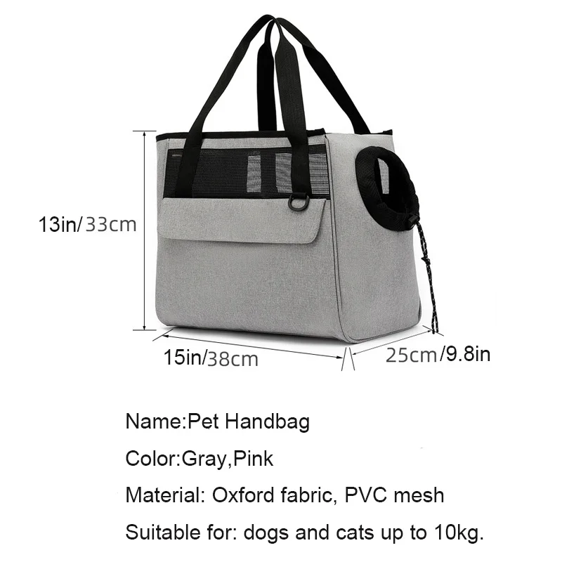 Pet Carrier Bag Kennel for Cat Small Dog Backpack Travel Car Seat Transport Moving Puppy Women Animals Walking Box Accessories