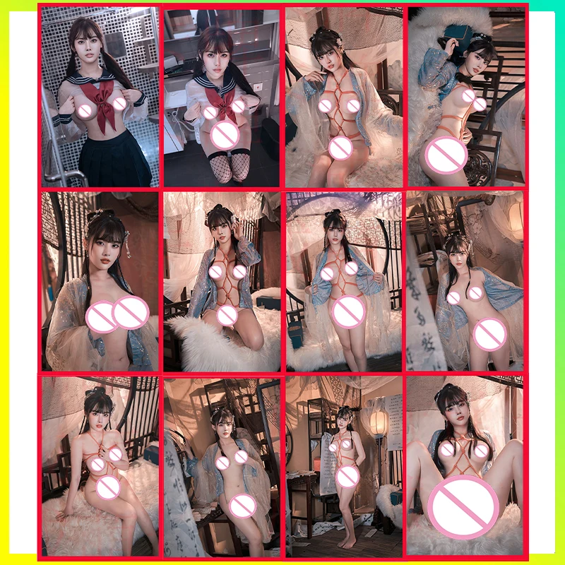 

24pcs Nude Cosplay Collection Card ACG Sexy Naked Cards Adult Toys COSER 5.4*8.6cm DIY Goddess Story Boys' Collectibles LLAN
