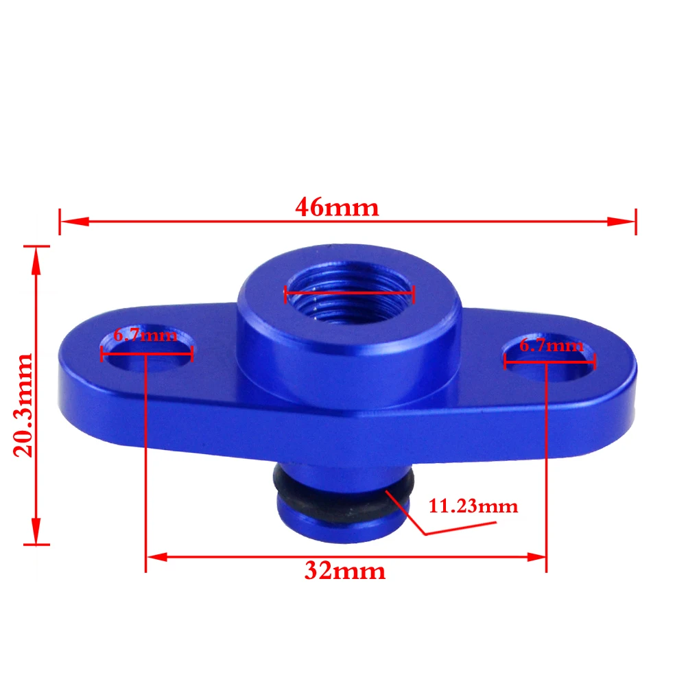 Hypertune - High Quality 1/8 NPT Fuel Rail Pressure Regulator Adapter Blue for NISSAN TOYOTA SUBARU