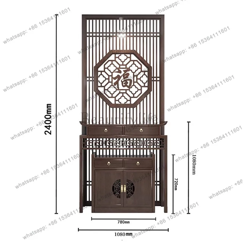 PG Solid Wood Buddha Niche Altar Altar Cabinet Gong Zhongtang Buddha Cabinet Customization