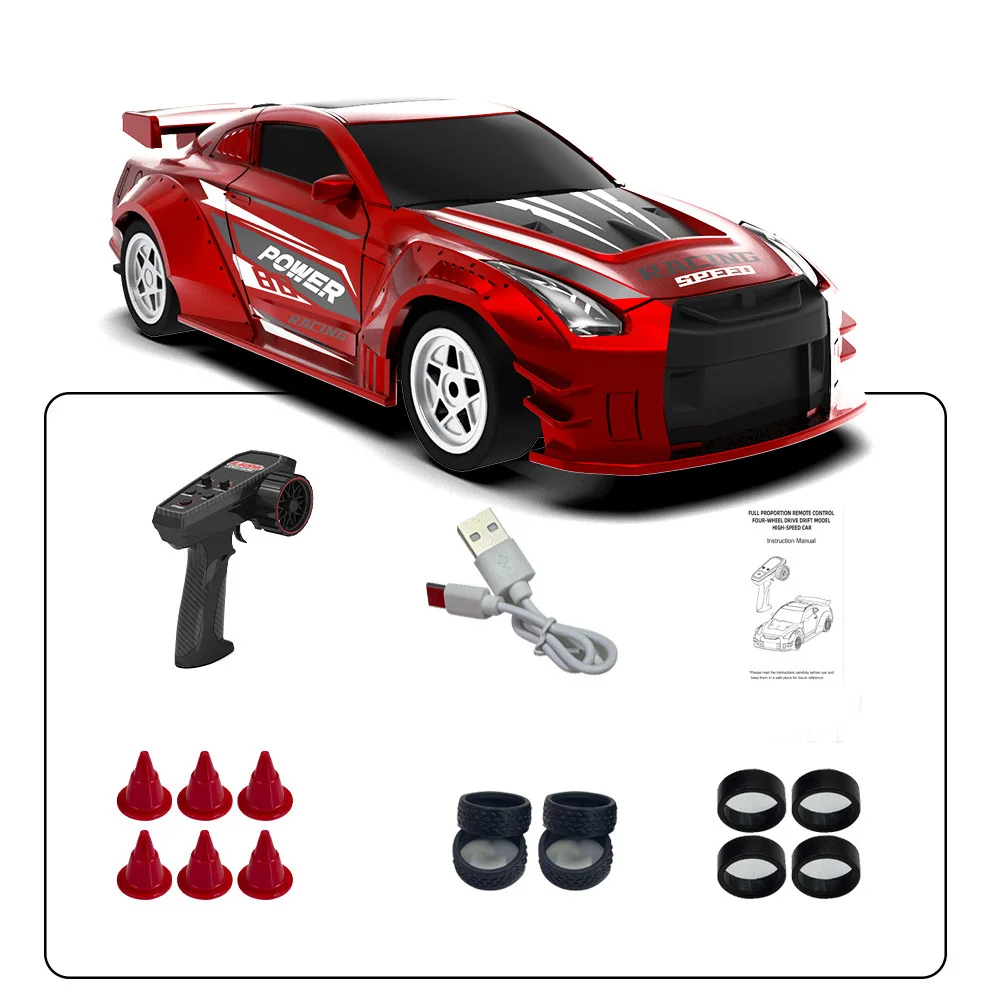 

JJRC-C8827-YW 1/43 2,4G 4WD RC автомобиль мини-дрифт светодиодный светильник с гироскопом гоночные игрушки с дистанционным управлением