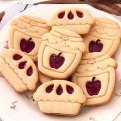 Jam Apple Pie Sandwich 3d Cookie Cutter Mold Christmas Pressable Pancake Cutting Molds Fondant Baking Molds New Year Cake Decor