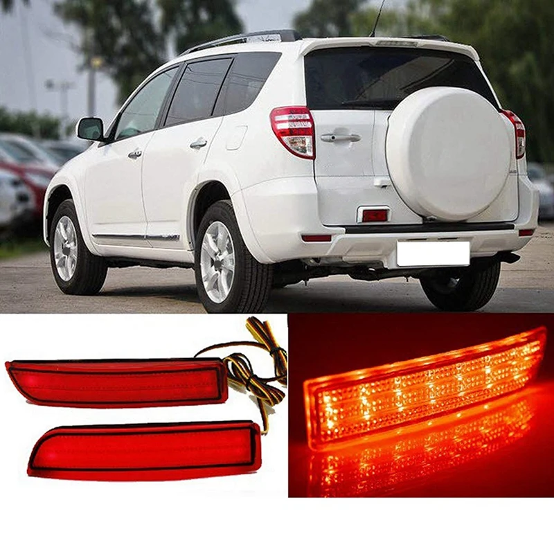 6X Car LED Tail Light Parking Brake Rear Bumper Reflector Lamp For Toyota Avensis/Alphard Mki/Rav4 LED Tail Lights