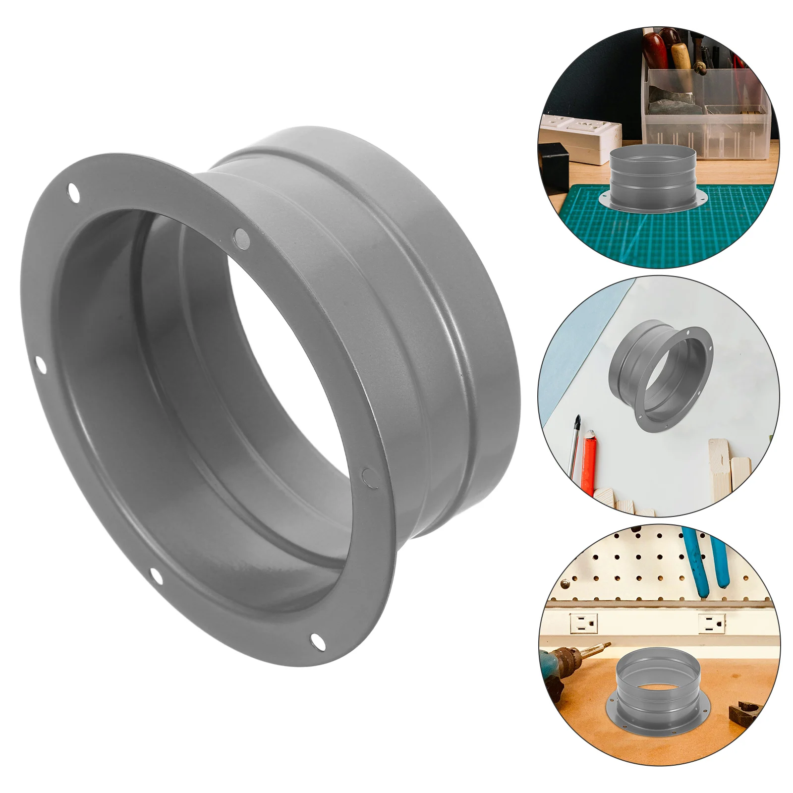 

Flange Vent Duct Connector Circular Air Adapter Dust Collector Hose Exhaust Pipe Air Conditioner Accessories Durable Precision