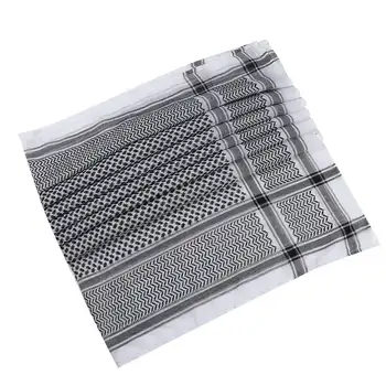 頸巾格子披肩多功能頭巾巴勒斯坦頭巾穆斯林頭巾阿拉伯卡菲亞頭巾阿拉伯頭巾希賈布 6 最佳銷售 巴勒斯坦頭巾(阿拉伯頭巾) - №5