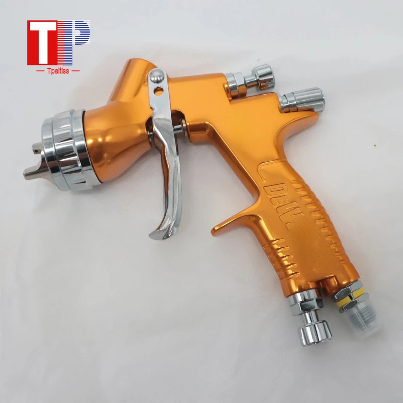 Imagem -03 - Tpaitls-pistola Automóvel Pistola Pintura Preta com Bico 13 mm Aerógrafo de ar