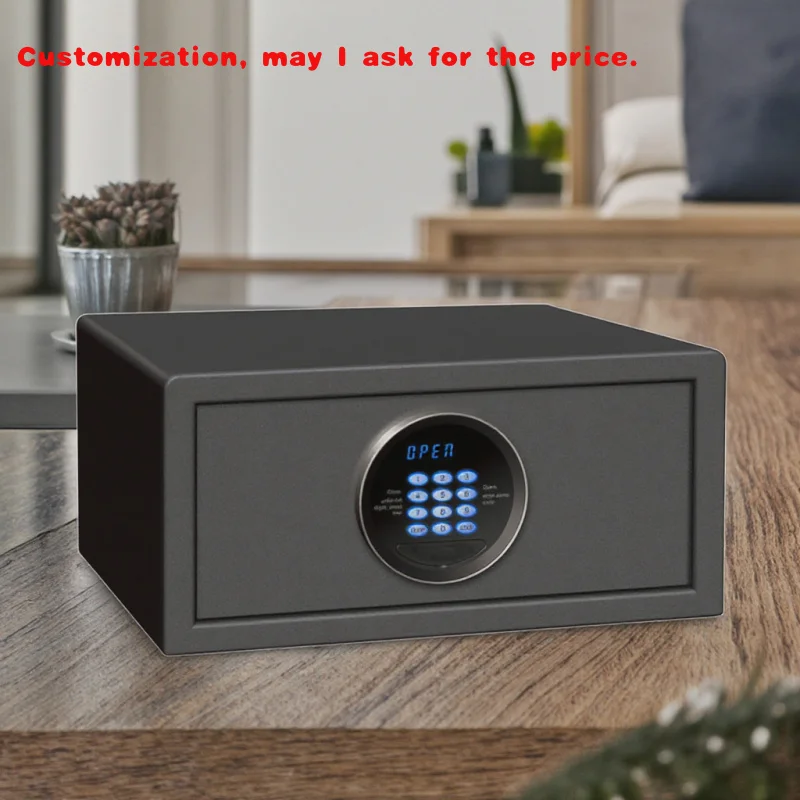 

custom.Digital Fireproof Home Safe with Fingerprint Lock Steel Metal Material Hotel Room Money Bank Security