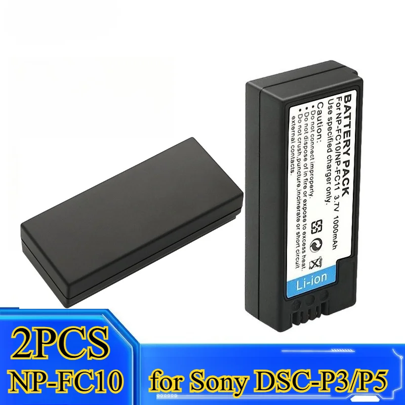 2PCS 1000Mah NP-FC1… - image