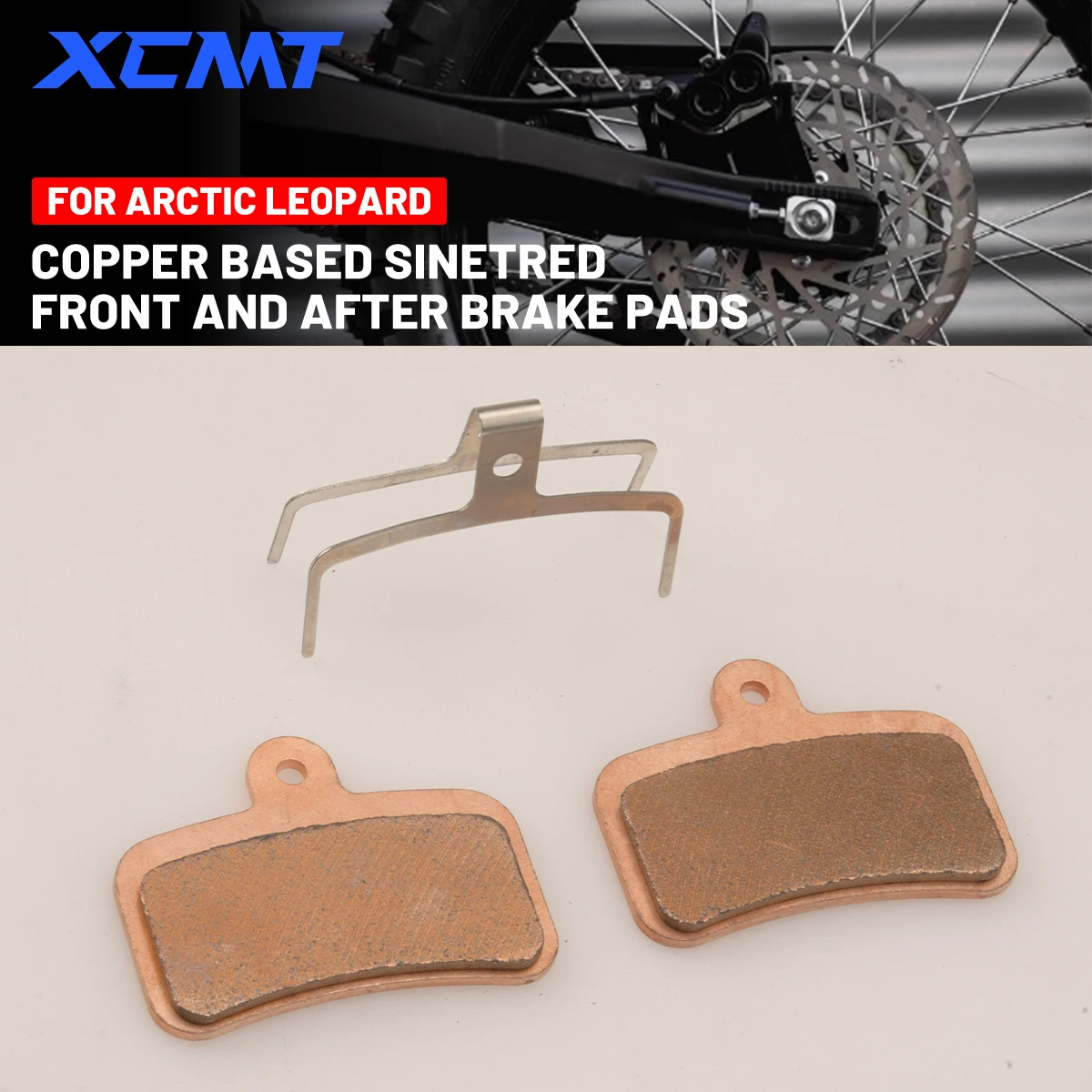 Plaquettes de frein à disque en cuivre pour moto Arctic Leopard Cloud Leopard pro S, plaquettes de frein avant et arrière adaptées