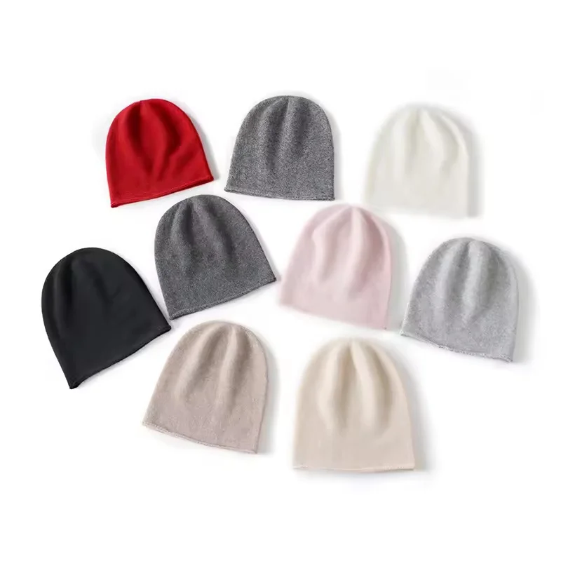 جديد الشتاء الكشمير محبوك للجنسين قبعة تدفئة عالية الجودة الصلبة الترفيه كم قبعة الرجال والنساء قبعة عالية الجودة #1