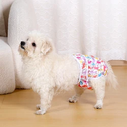 BIAI New1pc Reusable Female Dog Diapers Washable Cloth Diapers with Hook and Loop Waterproof Soft Polyester Fabric Dog Pants