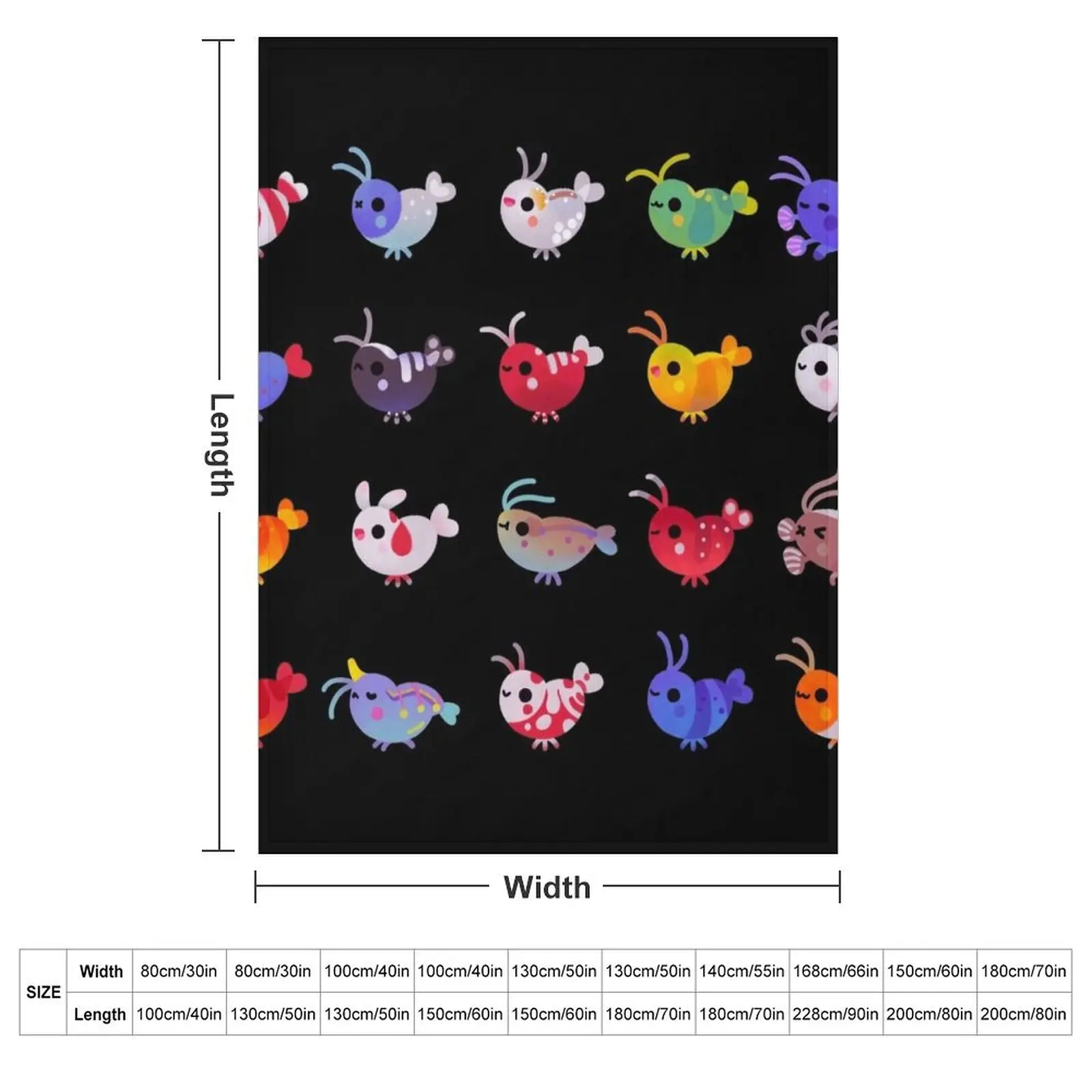 Freshwater shrimp Throw Blanket Travel Polar Hair Designers Decorative Beds Blankets Sofas Of Decoration Blankets