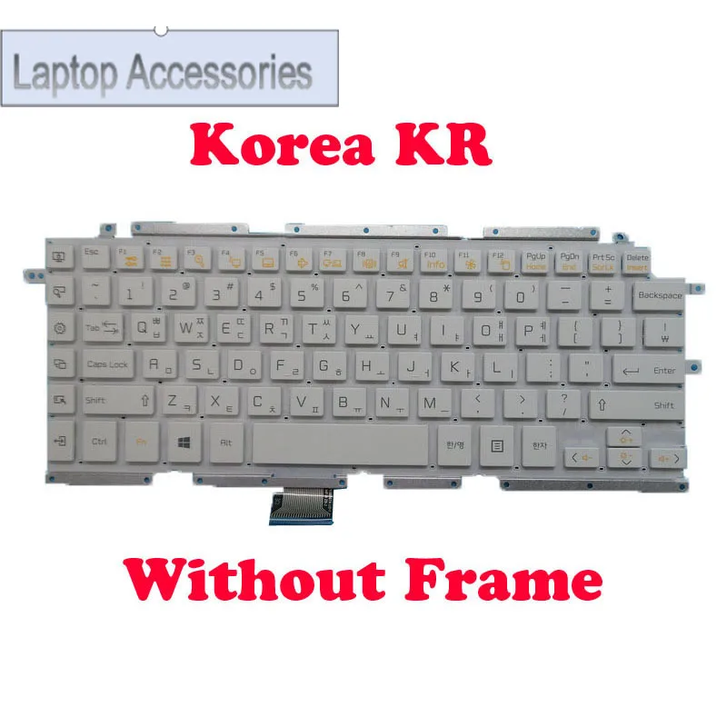 F White/Black Laptop KR SP AR Keyboard For LG 13Z930 13ZD930 13Z935 13ZD935 Z360 Korean KR Spanish SP Arabia AR No Frame New