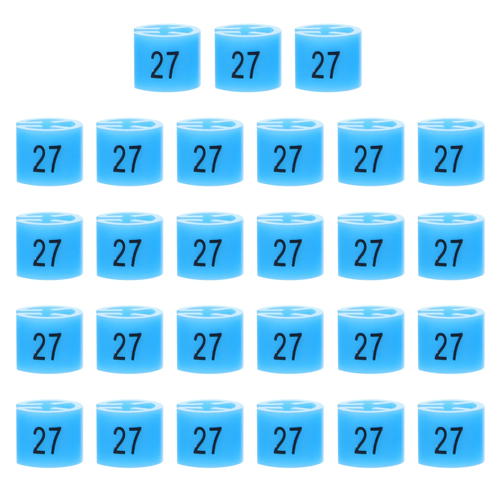 

200 Pcs Size Display Board Apparel Rings Clothes Hanger Coat Tag Plastic Clothing Label