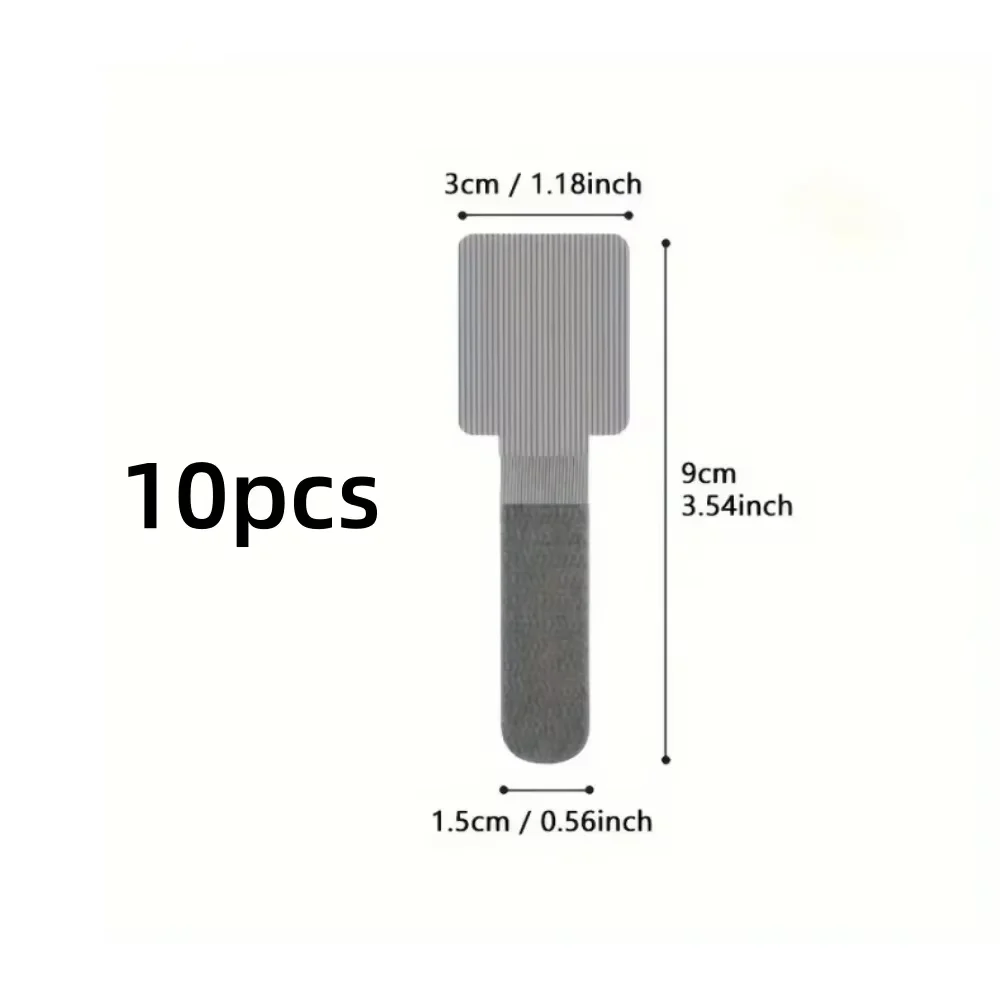 10pcs Self-Adhesive Cable Ties- Multi-Functional Desktop Office Cable Management Straps, Tape Organizer, Convenient Storage Ties