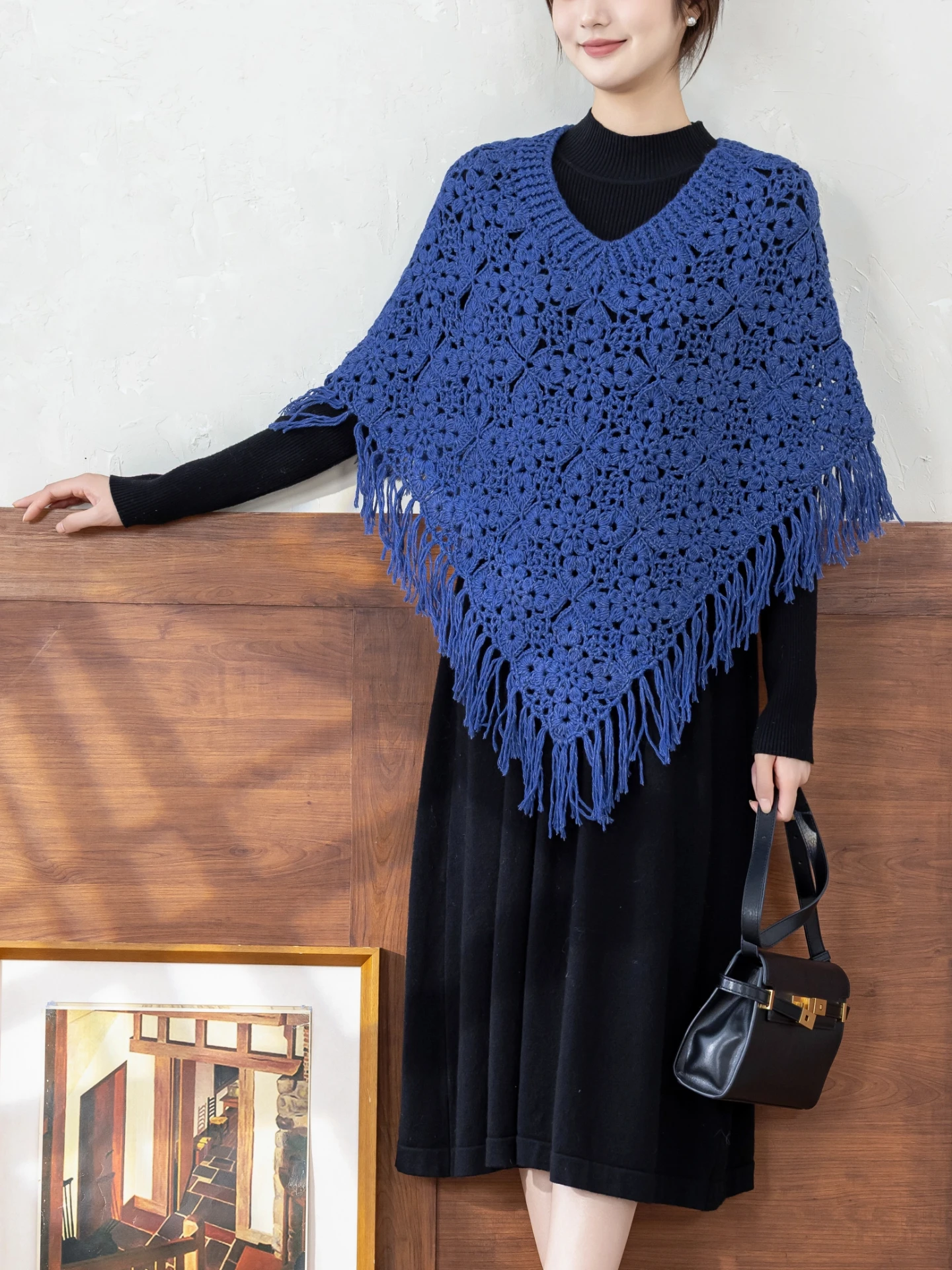 

SuSu Sister's DIY Crochet Yarn Kit Wool Thread Material Bundle for Knitting Shrug Anti-Glare Wool Yarn Hand Crochet Kit