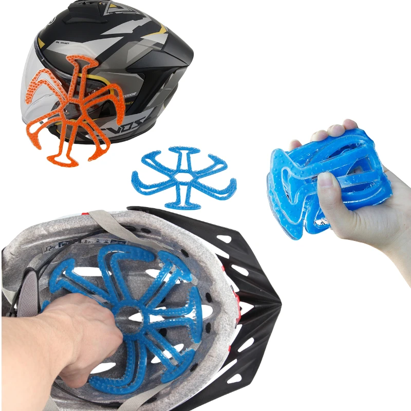 

Мотоциклетный шлем, силиконовая подкладка, гибкая, устойчивая к деформации, подкладка для велосипедного шлема, термостойкая, хорошо вентилируемая, co