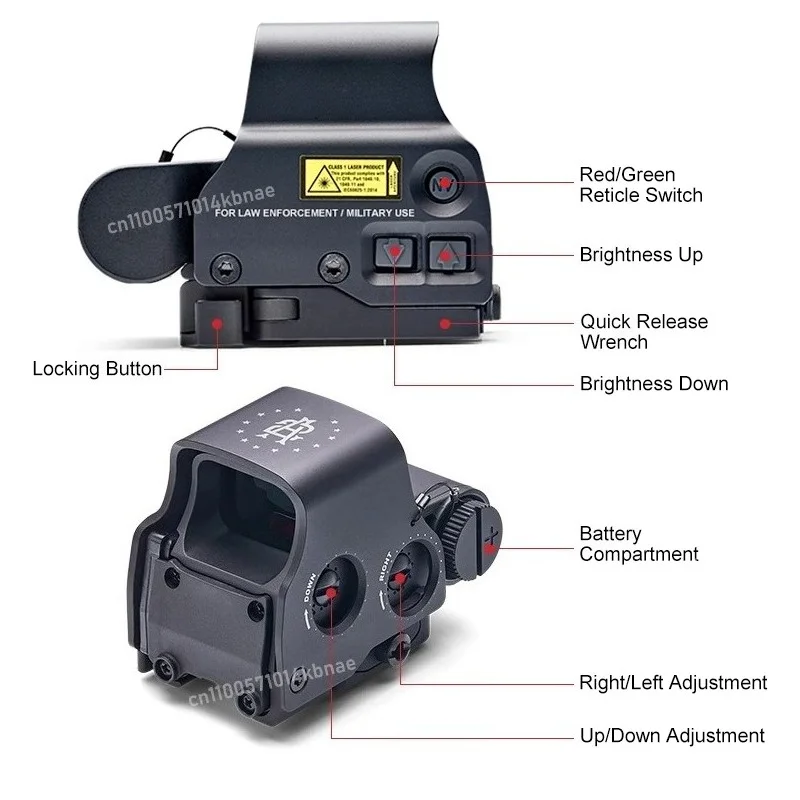 HWS EXPS3 DCR شبكاني 558 المجسم ريد دوت البصر QD بندقية الصيد نطاق خطر إغلاق شبكاني ل 20 مللي متر Picatinny السكك الحديدية