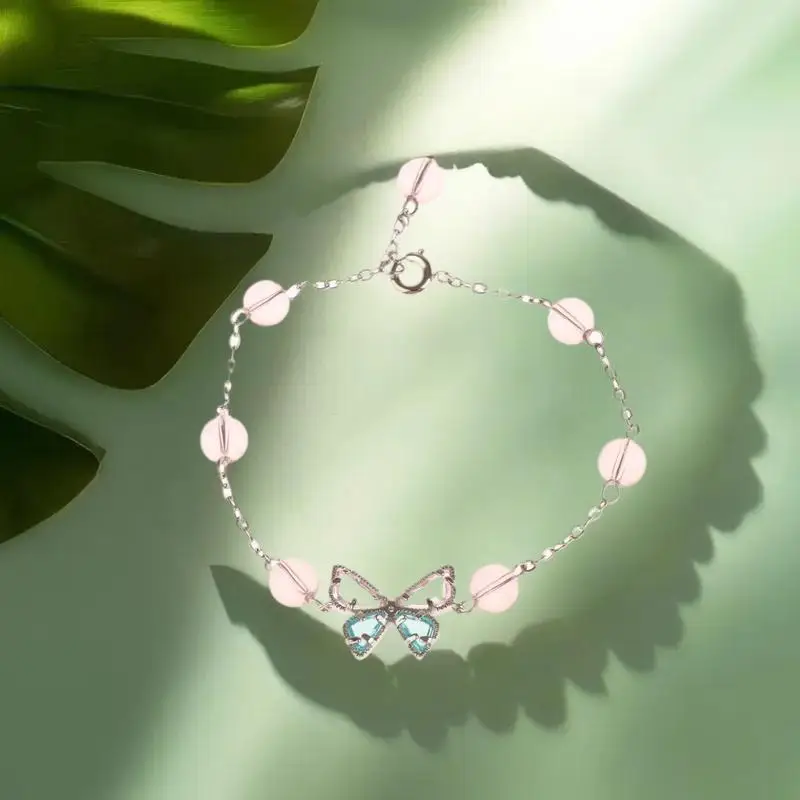 Nevertheless Cosplay Bracelet Bow Crystal Pendant Bracelets Jewelry Prop Accessories Gifts
