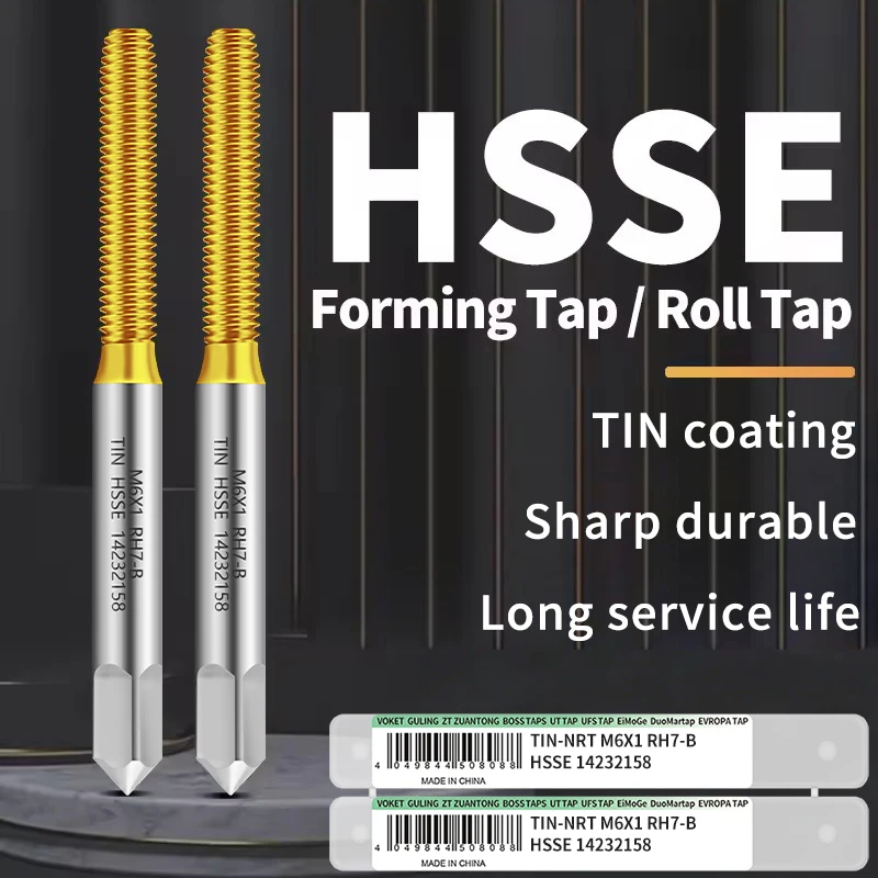 

ZUANTONG HSSE-M42 With TIN Roll Forming Tap M0.5M0.6M0.7M0.8M0.9 M1M1.1M1.2M1.4M1.5M1.6M1.7M1.8 M2-M20 Machine Screw Thread Taps