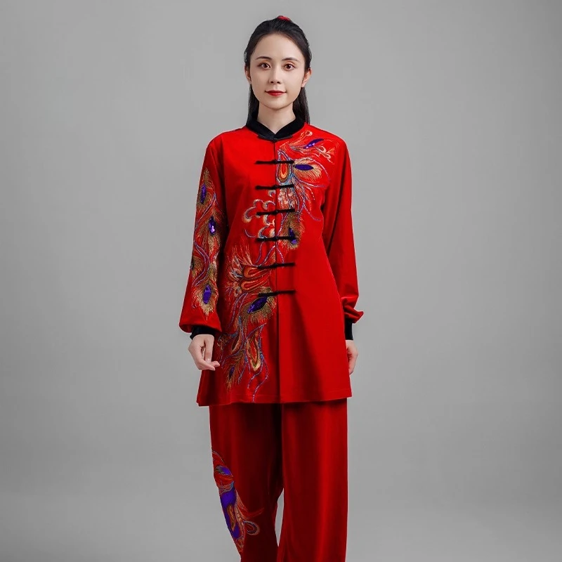 Kun Master Thicken Velvet Taichi Uniform Winter Martial Arts Suit Kung Fu Clothes Taiji Unisex
