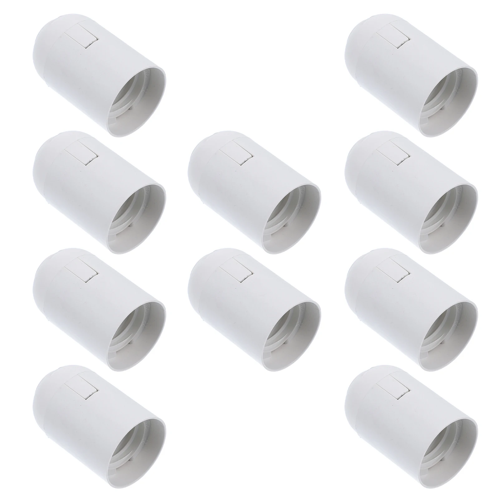 

10pcs Led Light Sockets E26 E27 Heat Resistant Corrosion Proof Lamp Base Bulb Holder Safe Reliable Replacement Parts Diy