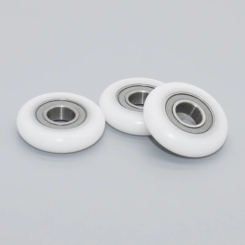 Rubber-coated plastic bearing 688RS pulley POM polyoxymethylene round plastic guide wheel roller 8 * 25.5 * 6mm