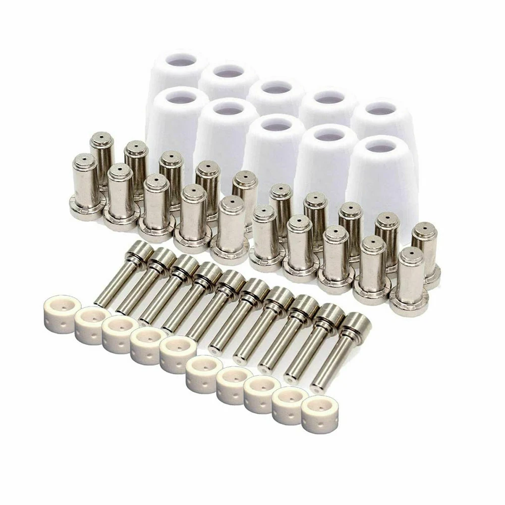 

50pcs Plasma Electrode Tip XT Shield Cup Ring Kit 0.96mm For ES AB PCM-500i WS OEM Plasma Torch Consumables