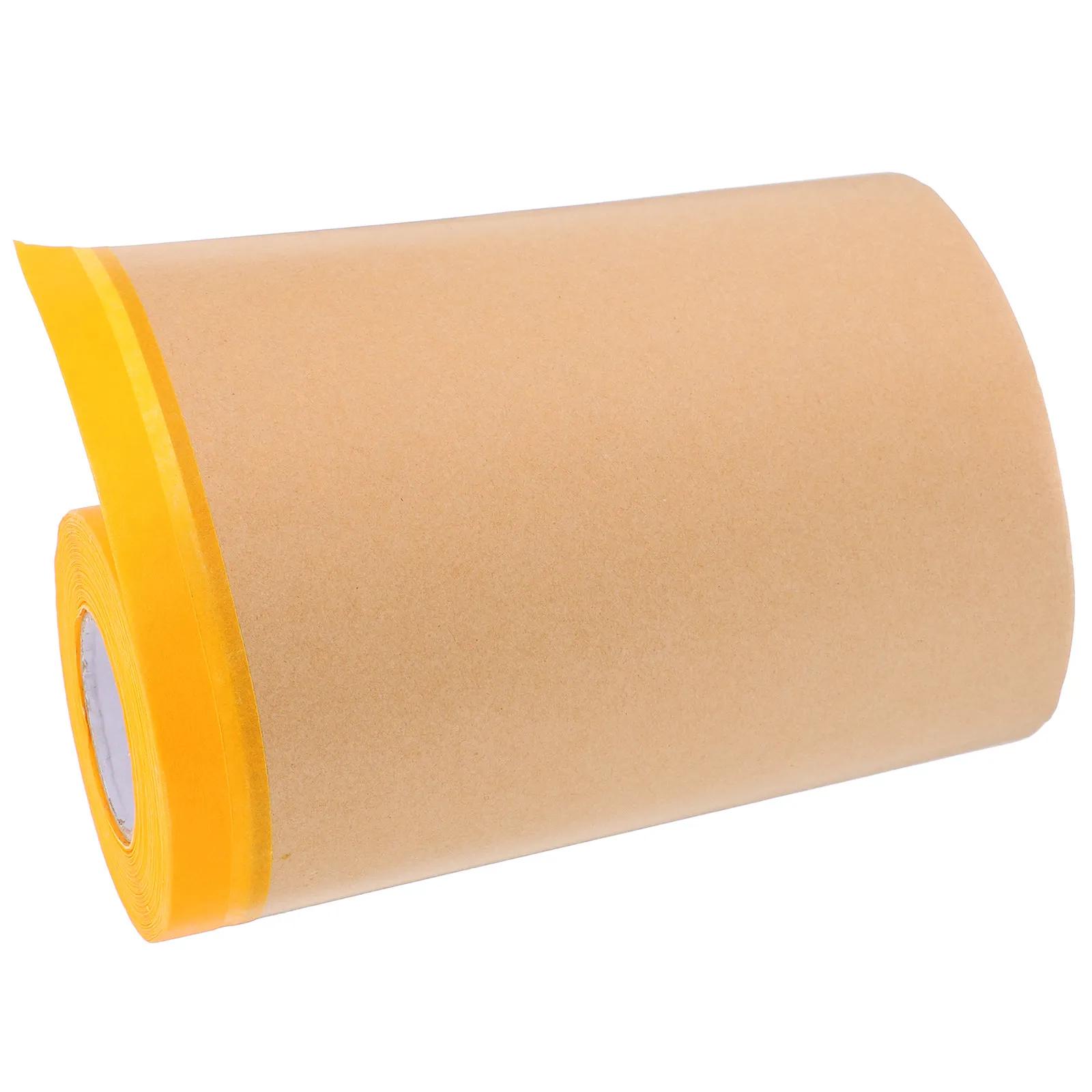 Pre-Taped Masking Paper Kraft Paint Protection Roll for Auto Body Painting Covering Frames Furniture Adhesive Automotive Paint