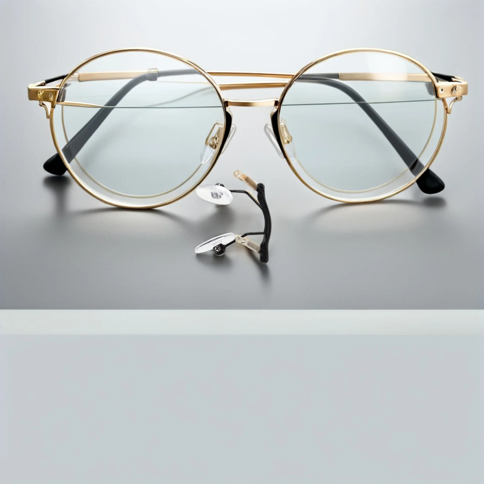 

3Pcs Nose Bridge Pads Rimless Glasses Accessories Hanging Style Single Hole Frameless Spectacle Nose Pad Replacement Glasses