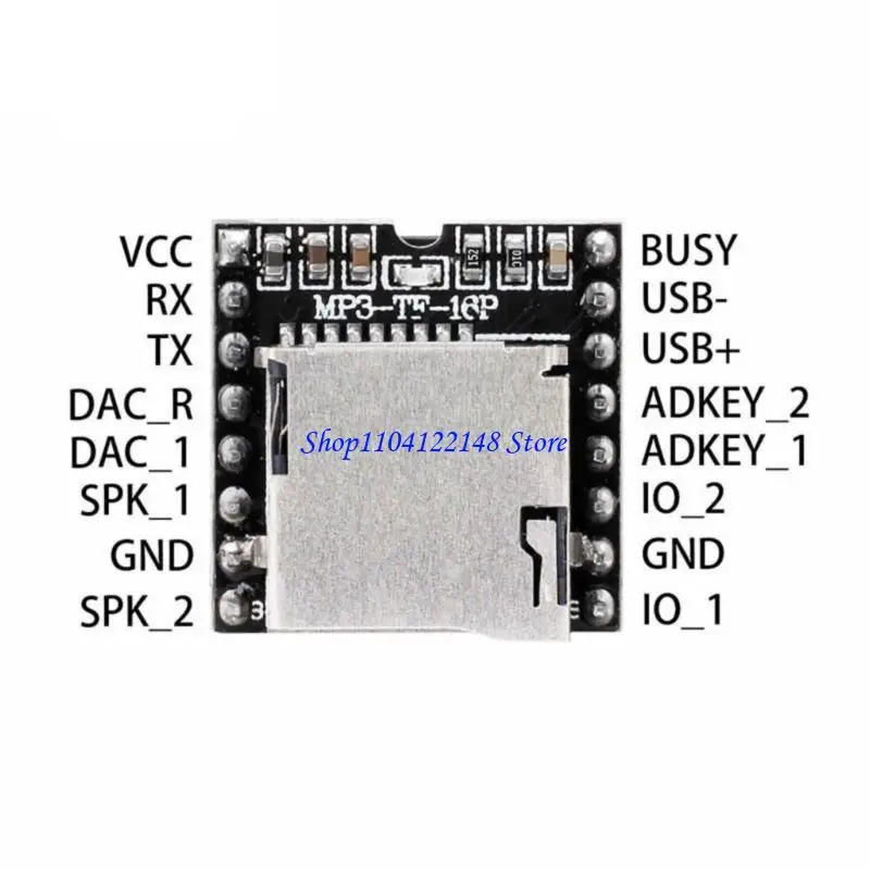P9FA 3pcs Mini MP3 Player Module TF Tard U Disk Mini MP3 DFPlayer Sound para DFPlayer