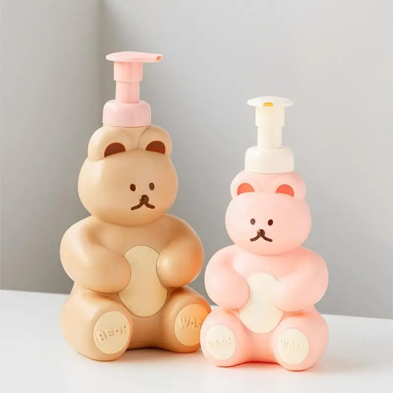 Soap Dispenser Four Colors Rich Foam Cartoon Bear Make Foam Household Daily Necessities Foam Dispenser Refillable Pump Bottle