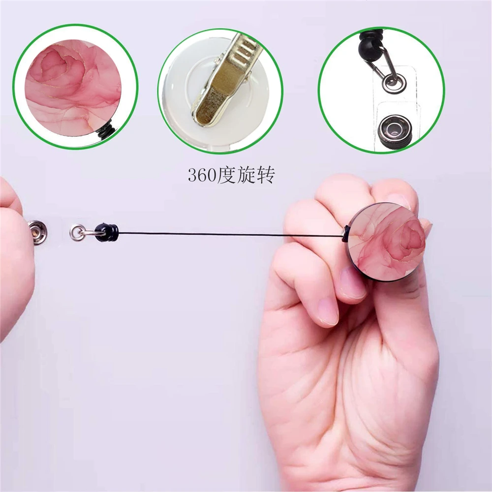 Держатель именной бирки Держатель именной карты Держатель бейджа Зажим Держатель карты Зажим Брелок Держатель идентификационного бейджа Выдвижной бейдж Медсестра Доктор