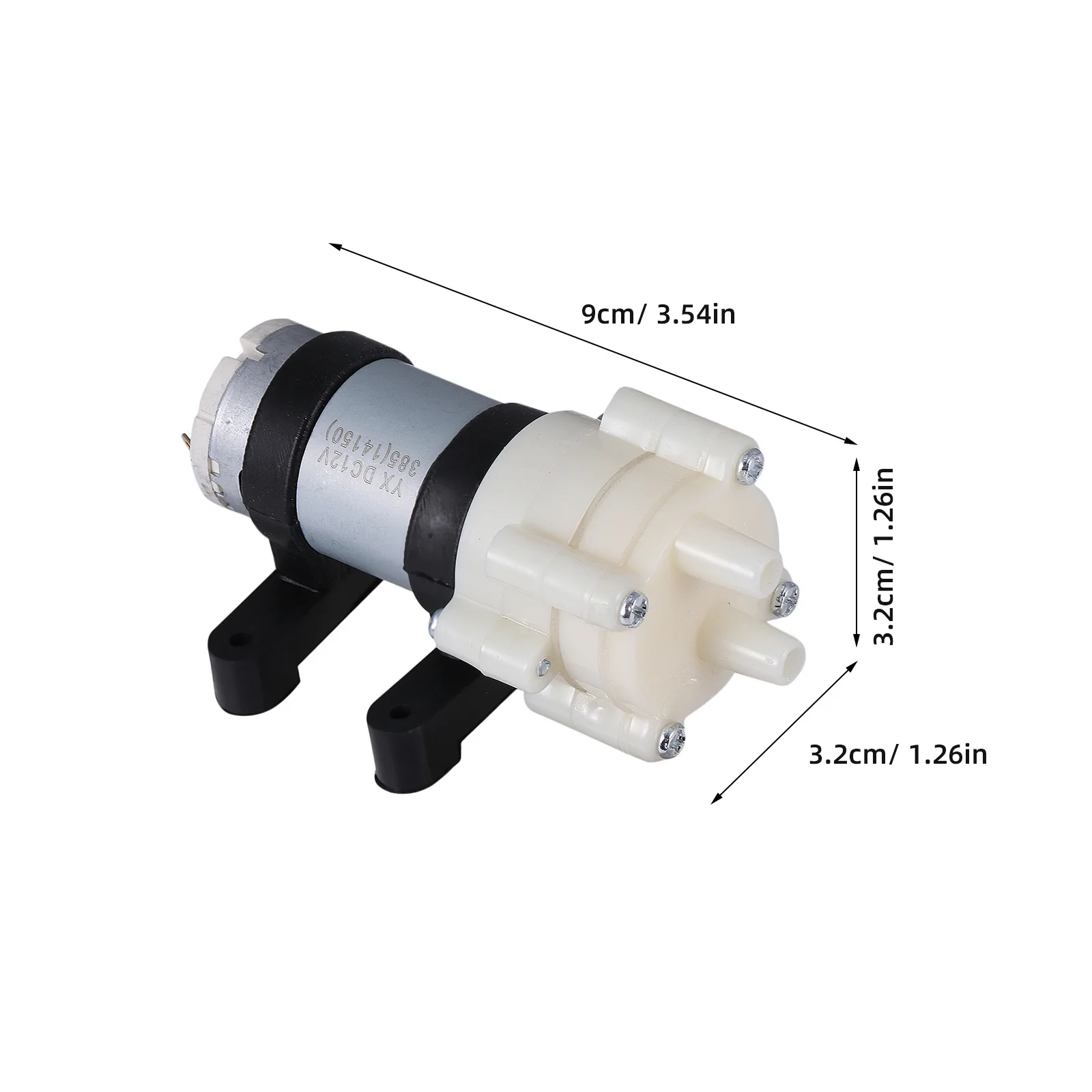 2 個の水槽水族館アクセサリーポンプ用エアポンプダイヤフラム水 DC 循環