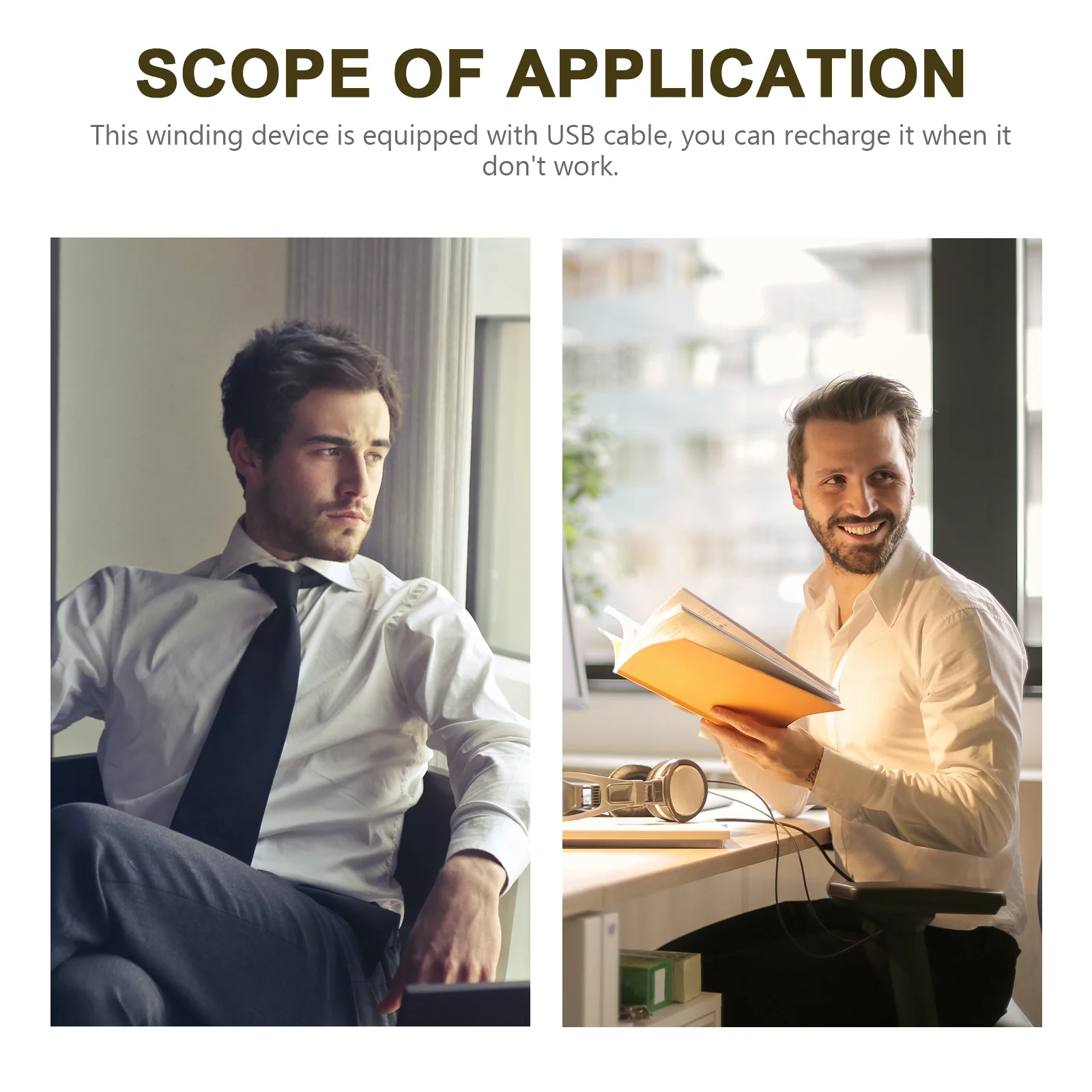 

1Set Watch Winder Automatic Mechanical Watch Winding Device Portable USB Rechargeable Desktop Household Display Stand Silent