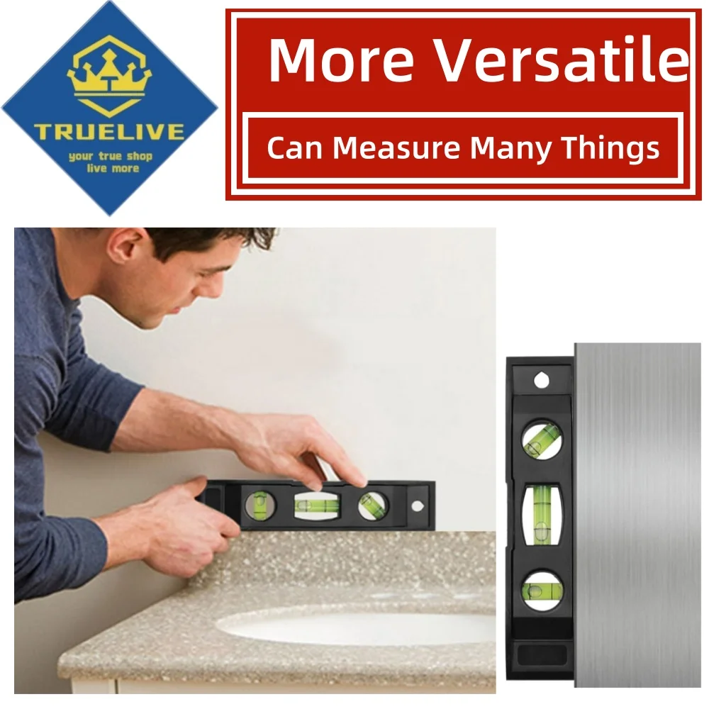 5/3/1PCS T-Type Bubble Spirit Level Magnetic Torpedo Level Ruler Machinery Durable Measuring Leveler Bubble Measure Tool Mini