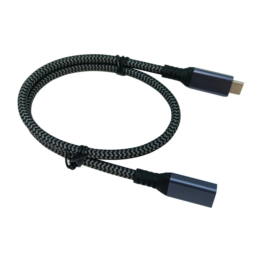 10 個の Type-c 延長ケーブル (3.3フィート/1m/40Gbps/240W) USB 3.2 USB 4.0 延長ケーブル オス-メス延長ケーブル 高速充電 & 同期