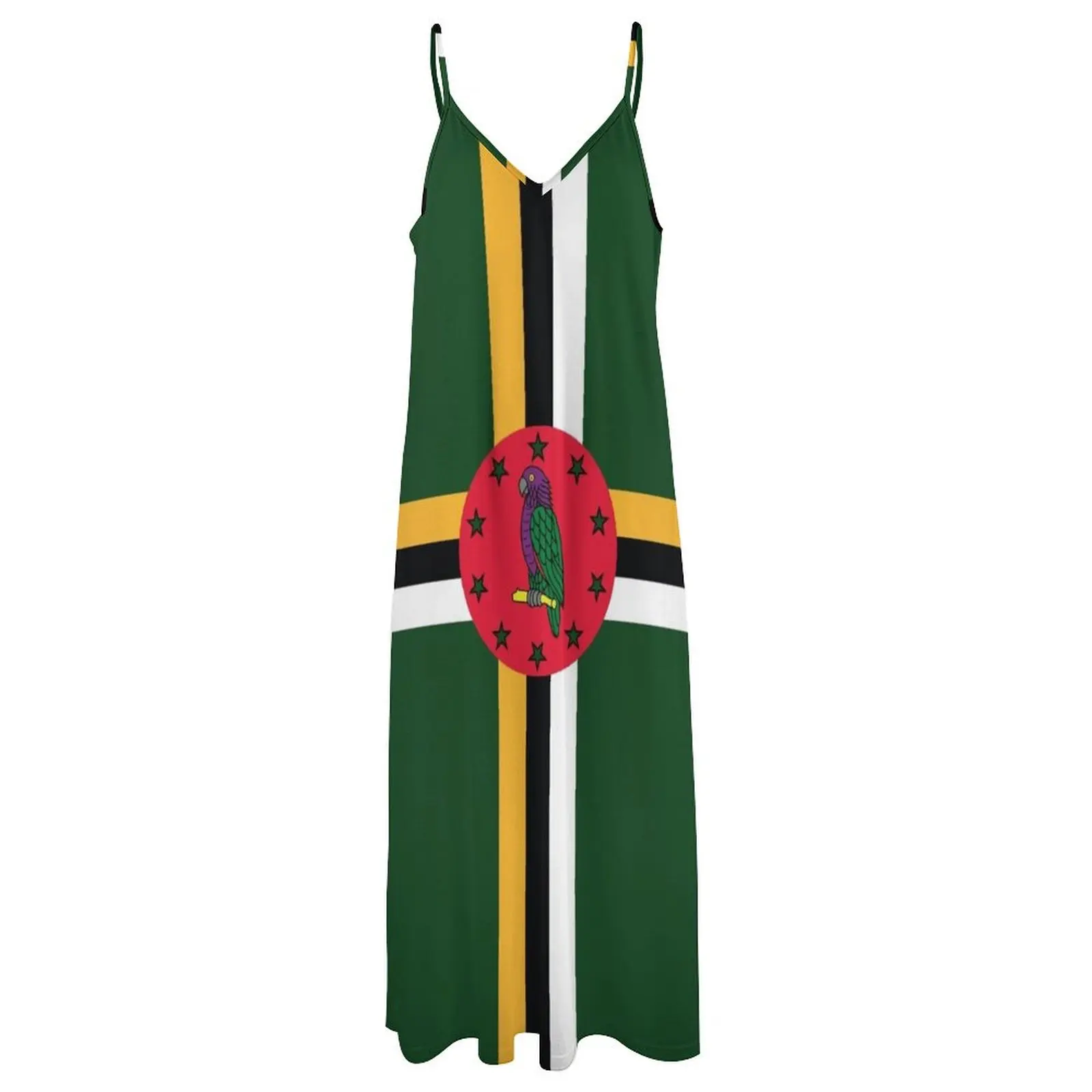 Dominica National Flag Sleeveless Dress women\'s elegant loose dresses elegant women\'s sets birthday dresses for women