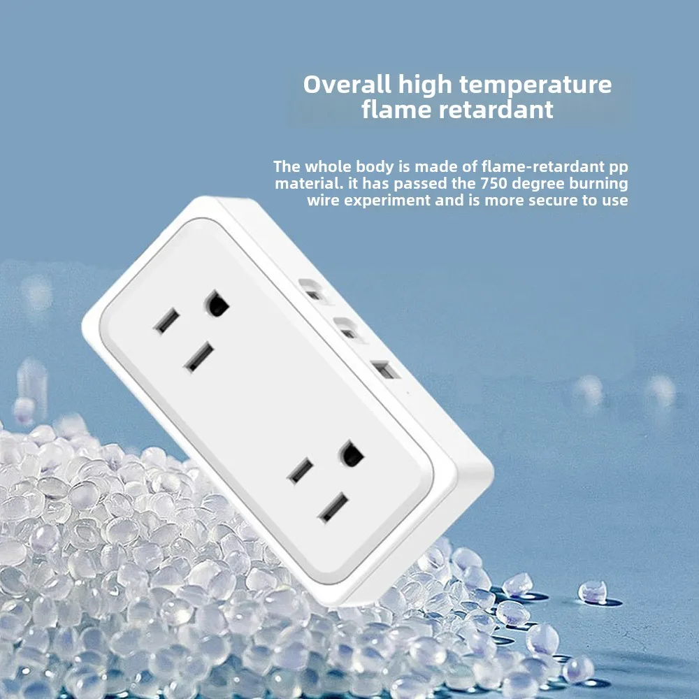 

5 In 1 US Power Strip Socket with 3 USB/2 AC Outlets 1.2M Extension Cord Cable Surge Protection Socket for Home Appliance