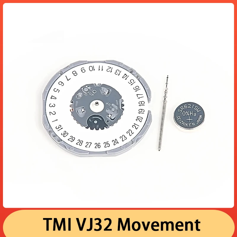 VJ32 Movement Japan New Original VJ32B Quartz Movement Date At 3/6 Watch Movement Accessories Accurate Travel Time