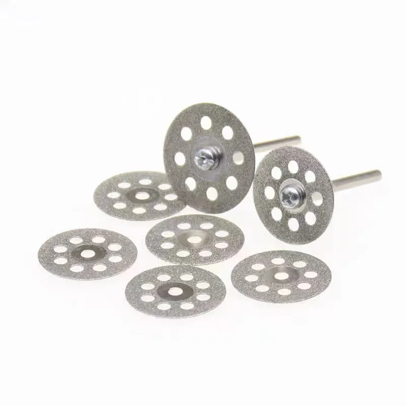 Diamond small cutting disc polishing disc emery electroplating disc new product 22mm 8 holes 10 pieces