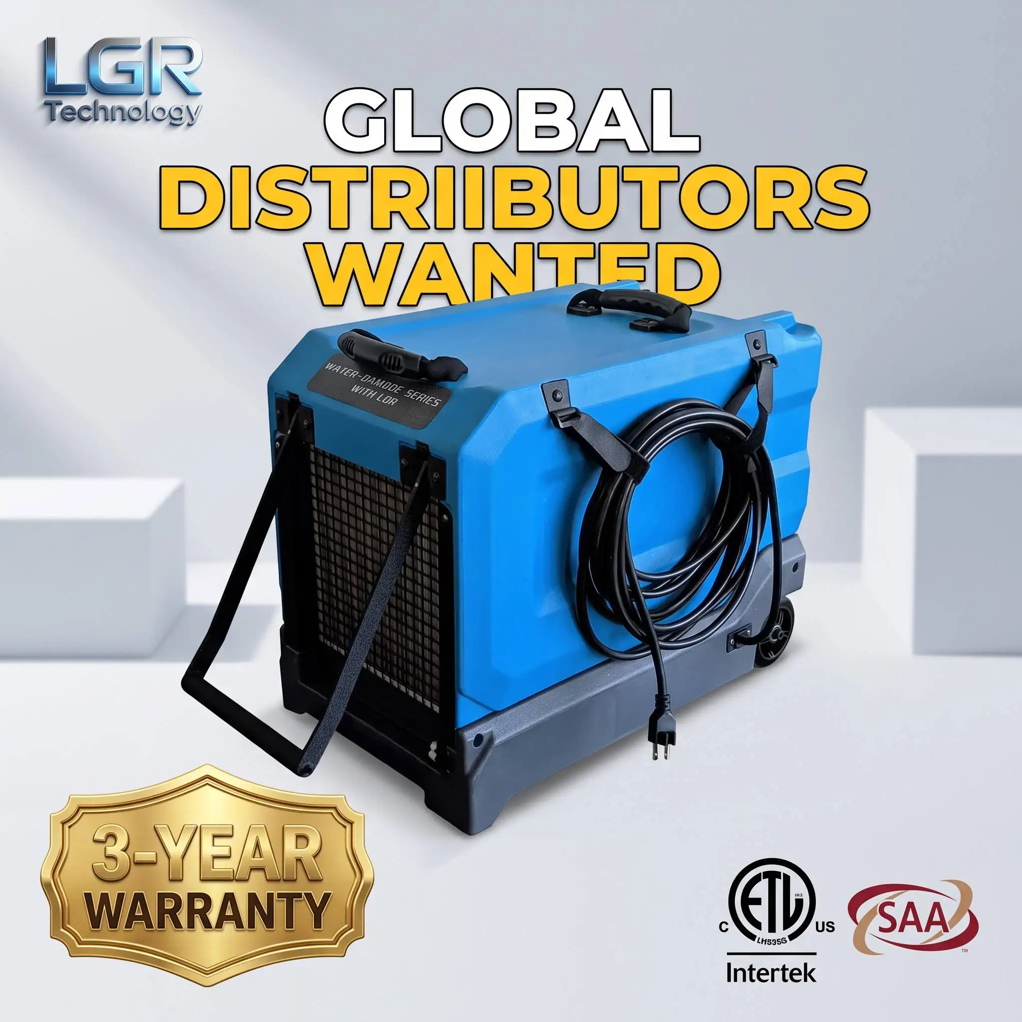 Distributor Wanted Commercial Grade 115V 85-165 Pints LGR Water Damage Restoration OEM ODM Dehumidifier with OEM Private Label