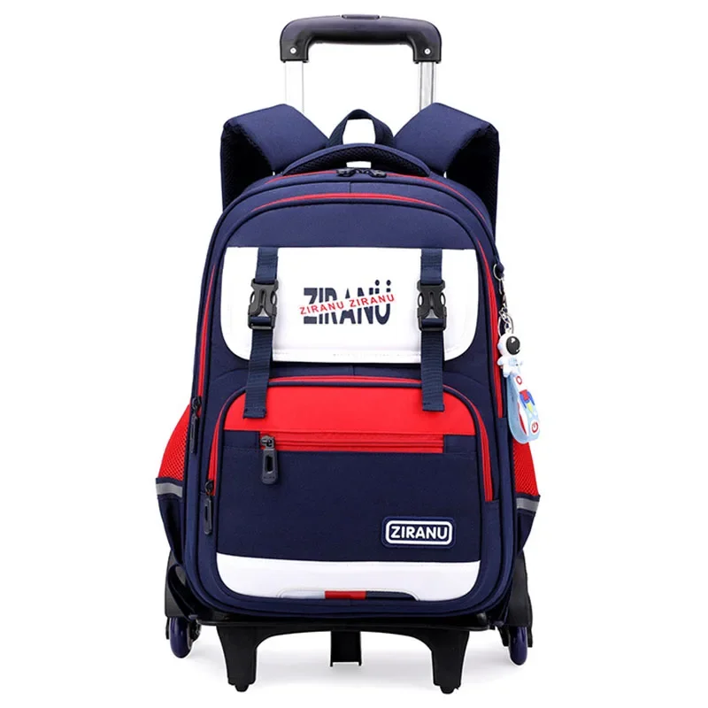 Trolley Backpack Student Zaino Scuola Elementare Rolling Mochila Infantil Menina Wheeled Sac A Dos Fille Cartable Enfants Garcon