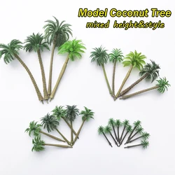 5-20pcs 4-17cm Model Palm Tree Mixed Coconut Tree model Beach Seaside Landscape Layout Train Railway Scenery Diy Mini Diorama